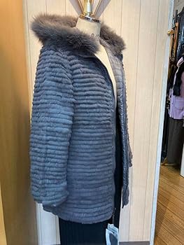 ❤【アルボレンテ】✨極美品　リバーシブル　レッキスコート　フード付き　紺　M〜L Amazon | レディースファッション ミセス アウター フード付き（フード